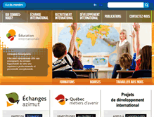 Tablet Screenshot of education-internationale.com